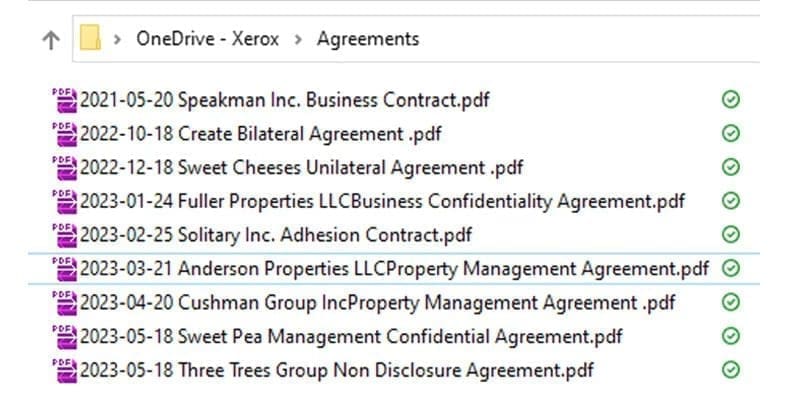 Appli Xerox&reg; Intelligent Filer