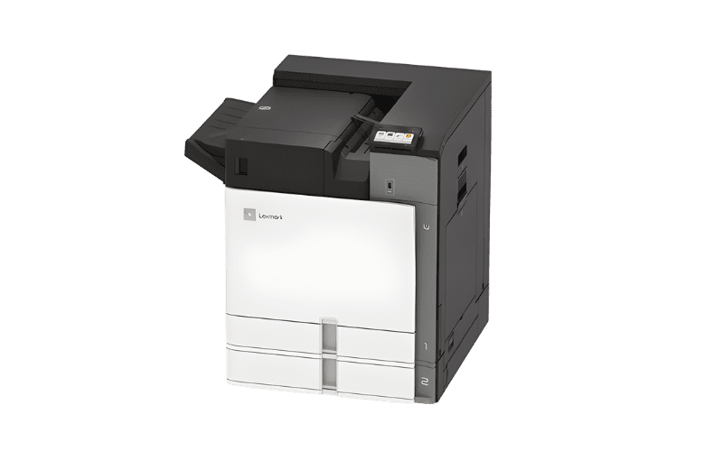 Imprimante de bureau couleur Lexmark CS963 vue de face